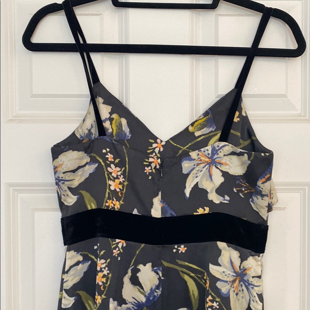 Cinq à Sept $397 Leena Silk Floral Black and White Dress Size 2 - Picture 5 of 7